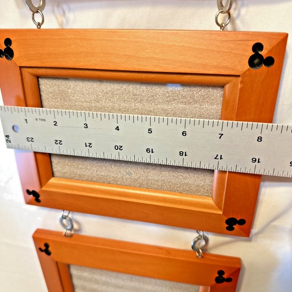 Disney 3 Tier Frames Holds 3 X 5 Picture Wood 5.5 X 7 Mickey Mouse Ears  New - Picture 12 of 12